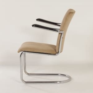 Fauteuil van Toon de Wit voor De Wit, 1940s &#8211; Nieuwe Beige Rib