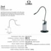 Tafellamp ZED van Tommaso Cimini voor Lumina, 1990s