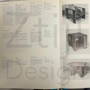 Krat Tafel van Gerrit Rietveld voor Cassina, 1980s