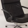 Zwarte F154 Fauteuils van Geoffrey Harcourt voor Artifort, 1980s | Set van 2 Leer