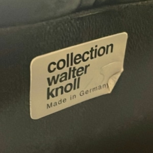 Bankje van Preben Fabricius voor Walter Knoll, 1990s &#8211; Zwart Leer
