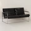 Bankje van Preben Fabricius voor Walter Knoll, 1990s &#8211; Zwart Leer