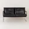 Bankje van Preben Fabricius voor Walter Knoll, 1990s &#8211; Zwart Leer