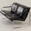 Bankje van Preben Fabricius voor Walter Knoll, 1990s &#8211; Zwart Leer