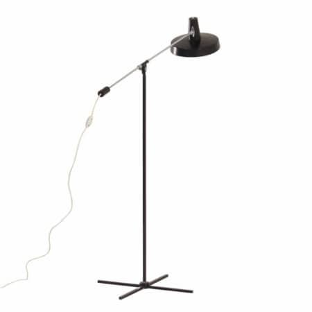 Counterbalance Vloerlamp in Zwart Metaal van Boulanger, 1960s