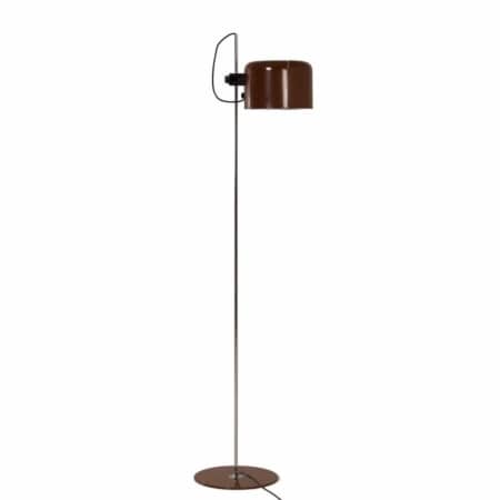 Bruine Coupe Vloerlamp van Joe Colombo voor Oluce Italië, 1960s