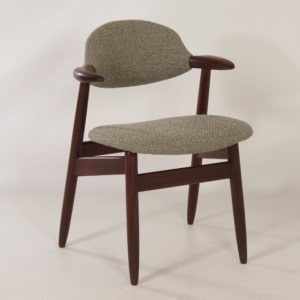 Teakhouten Koehoorn Stoel voor Hulmefa, 1960s