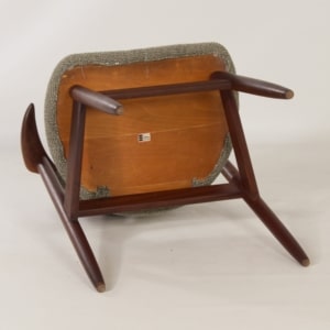 Teakhouten Koehoorn Stoel voor Hulmefa, 1960s
