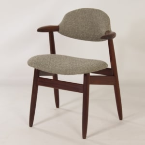 Teakhouten Koehoorn Stoel voor Hulmefa, 1960s