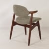 Teakhouten Koehoorn Stoel voor Hulmefa, 1960s