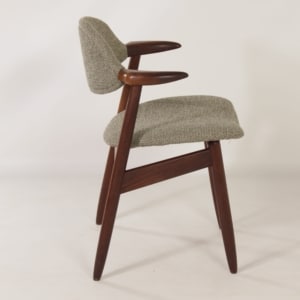 Teakhouten Koehoorn Stoel voor Hulmefa, 1960s