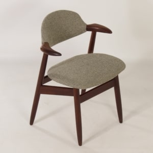 Teakhouten Koehoorn Stoel voor Hulmefa, 1960s