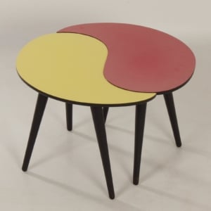 Unieke Set Yin-Yang Salon-, Bijzettafels, 1950s