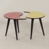 Unieke Set Yin-Yang Salon-, Bijzettafels, 1950s