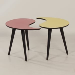 Unieke Set Yin-Yang Salon-, Bijzettafels, 1950s