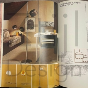 Bruine Vloerlamp van Arnold Berges voor Staff Leuchten, 1970s