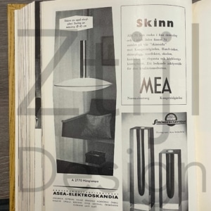 Zweedse Hanglamp van Messing en Perspex van Asea, 1960s