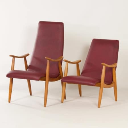 Set Fauteuils van Louis van Teeffelen voor Webe, 1960s