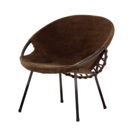 Suède 'Balloon Chair' van Lusch & Co, 1960s