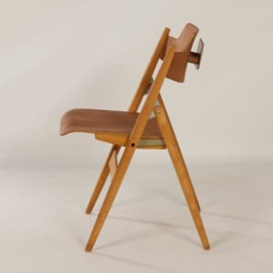 Houten Klapstoel SE 18 van Egon Eiermann voor Wilde + Spieth, 1960s | Beukenhout + Teak