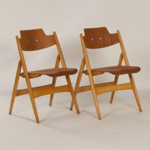 Houten Klapstoel SE 18 van Egon Eiermann voor Wilde + Spieth, 1960s | Beukenhout + Teak