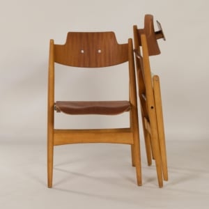 Houten Klapstoel SE 18 van Egon Eiermann voor Wilde + Spieth, 1960s | Beukenhout + Teak