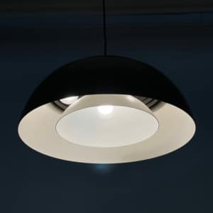 AJ Hanglamp van Arne Jacobsen voor Louis Poulsen, 1970s | Bruin