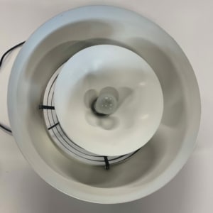 AJ Hanglamp van Arne Jacobsen voor Louis Poulsen, 1970s | Bruin