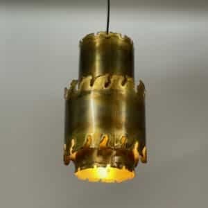 Deense Hanglamp van Svend Aage Holm Sorensen, 1970s &#8211; Messing
