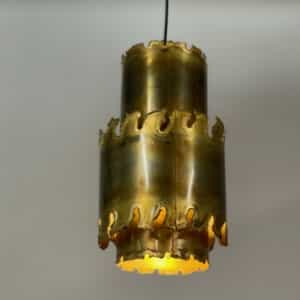 Deense Hanglamp van Svend Aage Holm Sorensen, 1970s &#8211; Messing