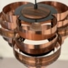 Deense Hanglamp door Werner Schou voor Coronell Elektro, 1970s | Koper