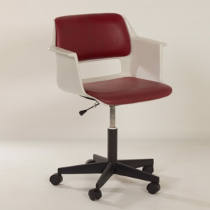 Bureaustoel 2712 van A. Cordemeyer voor Gispen, 1970s | Rode Bekleding