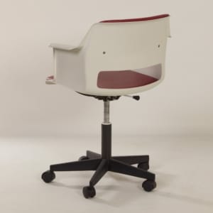 Bureaustoel 2712 van A. Cordemeyer voor Gispen, 1970s | Rode Bekleding