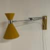 Gele Diabolo Wandlamp van Herda, 1970s