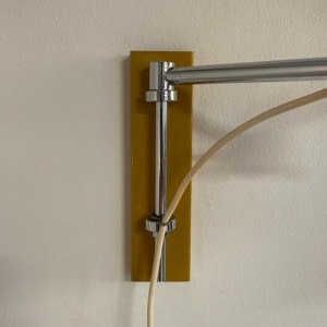 Gele Diabolo Wandlamp van Herda, 1970s