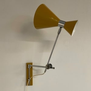 Gele Diabolo Wandlamp van Herda, 1970s