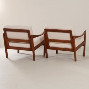Deense Fauteuils van Illum Wikkelsø voor Niels Eilersen, 1960s &#8211; Set van Twee