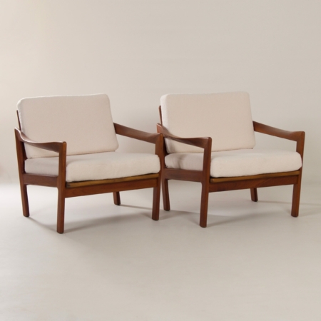 Deense Fauteuils van Illum Wikkelsø voor Niels Eilersen, 1960s - Set van Twee