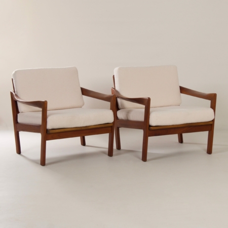 Deense Fauteuils van Illum Wikkelsø voor Niels Eilersen, 1960s &#8211; Set van Twee