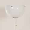 Mid-Century Vloerlamp met Bruine Kunststof Kap en Tulip Voet, 1970s