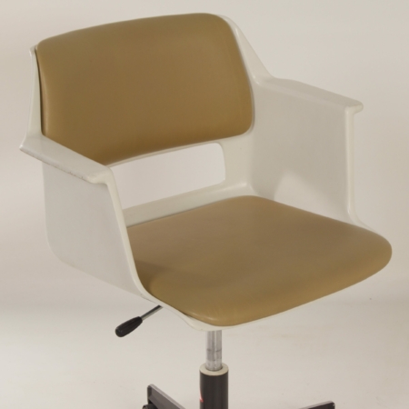 Bureaustoel 2712 van A. Cordemeyer voor Gispen, 1970s | Beige Bekleding