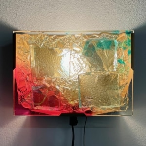 Glas Mozaïek Wandlamp van Cosack Leuchten, 1970s