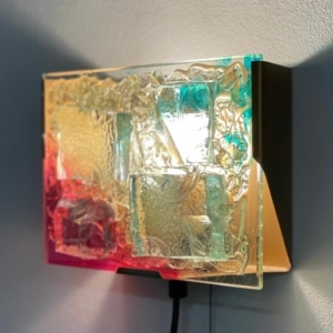 Glas Mozaïek Wandlamp van Cosack Leuchten, 1970s