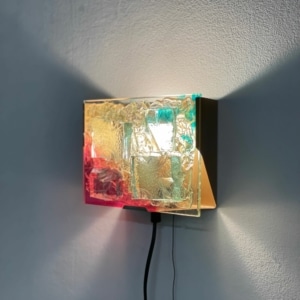 Glas Mozaïek Wandlamp van Cosack Leuchten, 1970s