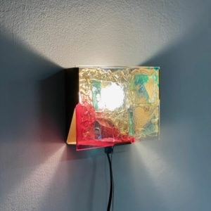 Glas Mozaïek Wandlamp van Cosack Leuchten, 1970s