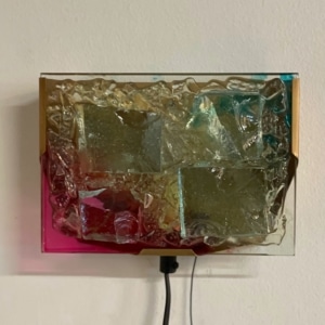 Glas Mozaïek Wandlamp van Cosack Leuchten, 1970s
