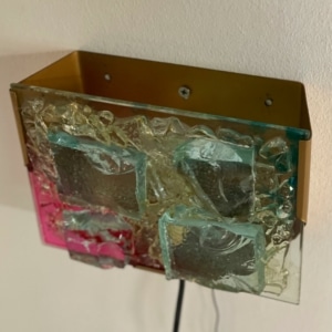 Glas Mozaïek Wandlamp van Cosack Leuchten, 1970s