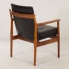 Deense Leunstoel 431 van Arne Vodder voor Sibast, 1960s &#8211; Zwart Leer