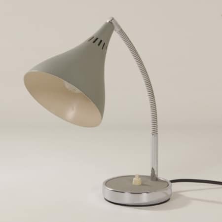 Grijs Bureaulampje Made in Italy, Florence, 1960s