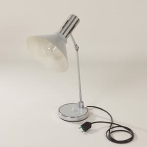 Grijs Bureaulampje Made in Italy, Florence, 1960s